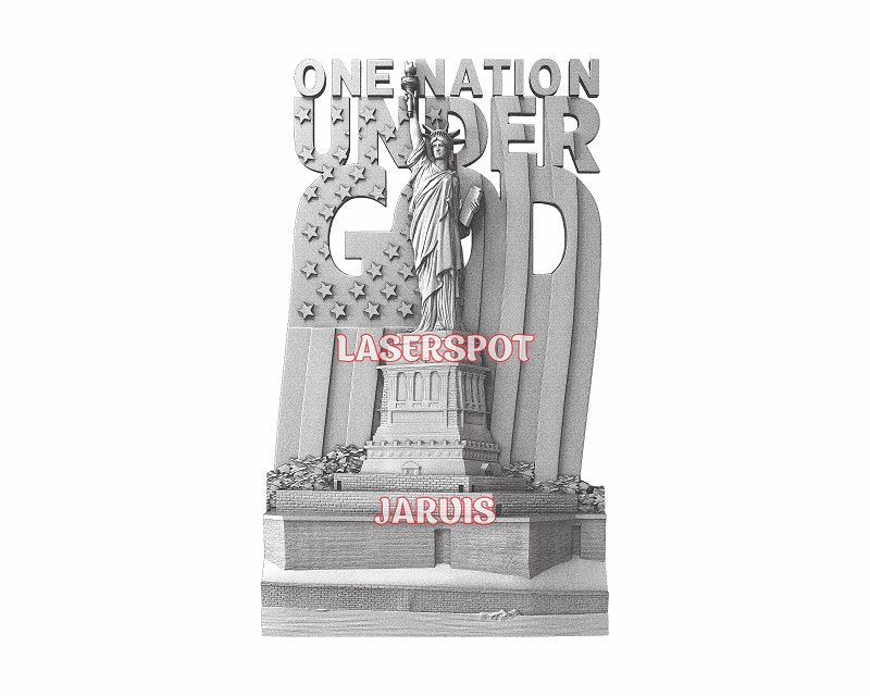 Liberty 3d illusion & laser-ready files - 3DWave.us