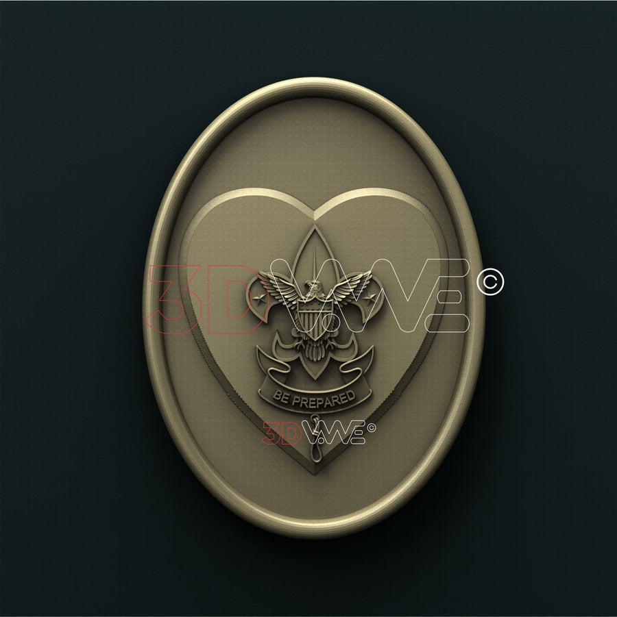 LIFE BOY SCOUT RANK 3D STL 3DWave