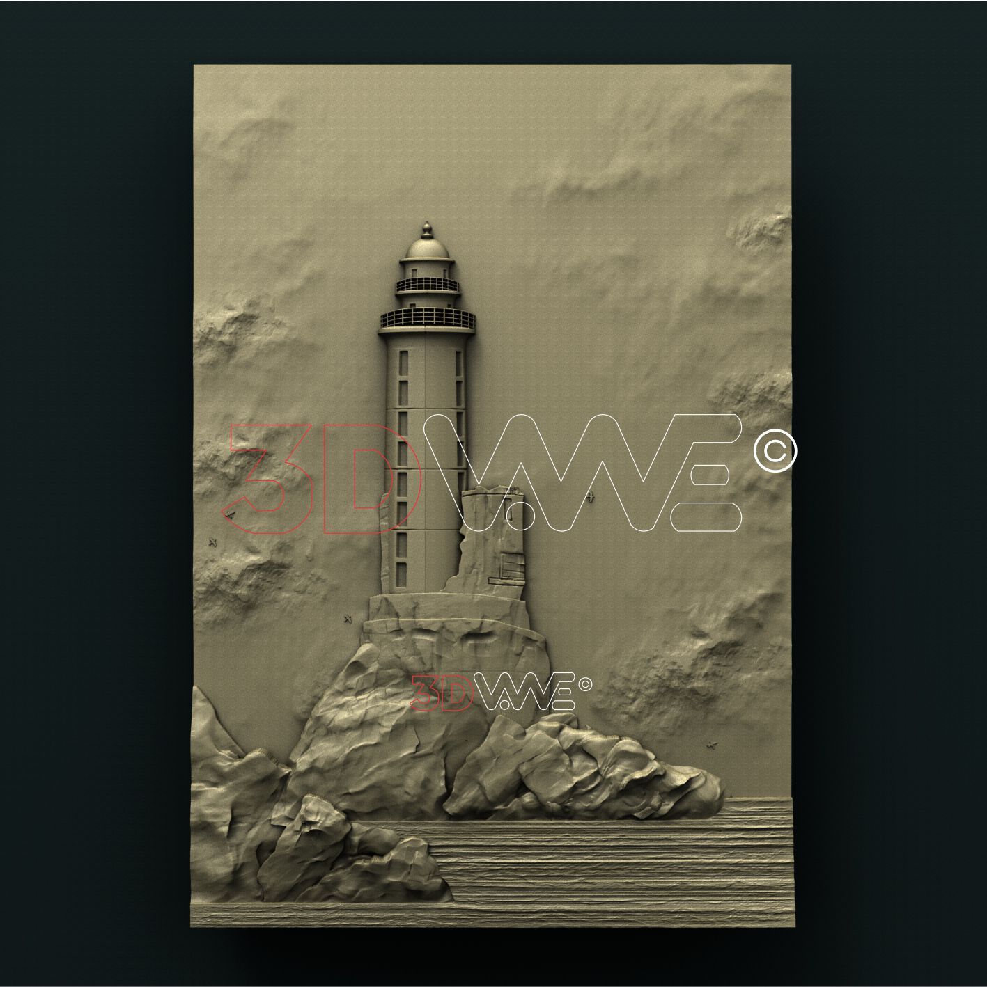 LIGHTHOUSE 3D STL 3DWave
