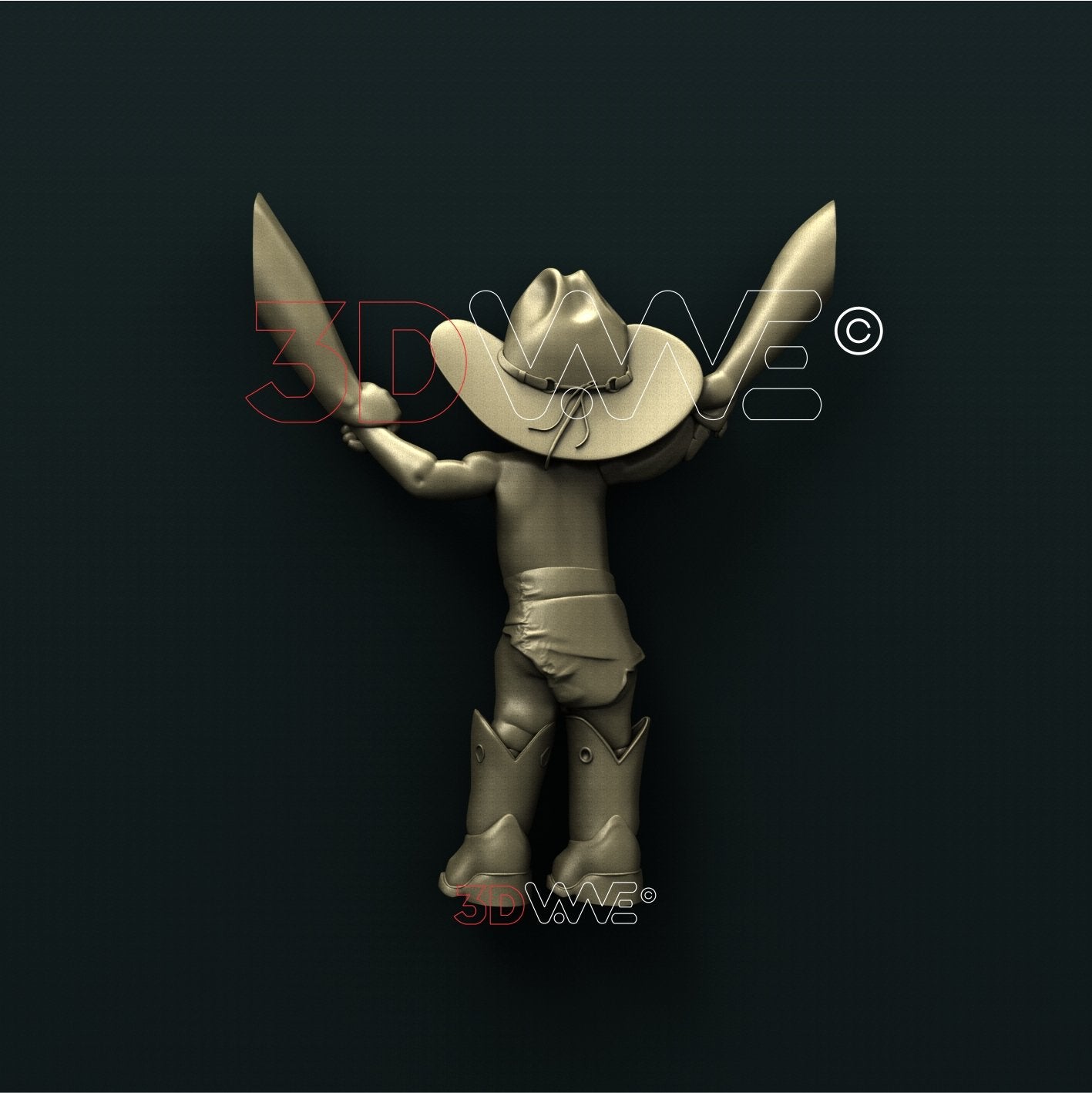 LITTLE COWBOY 3D STL 3DWave