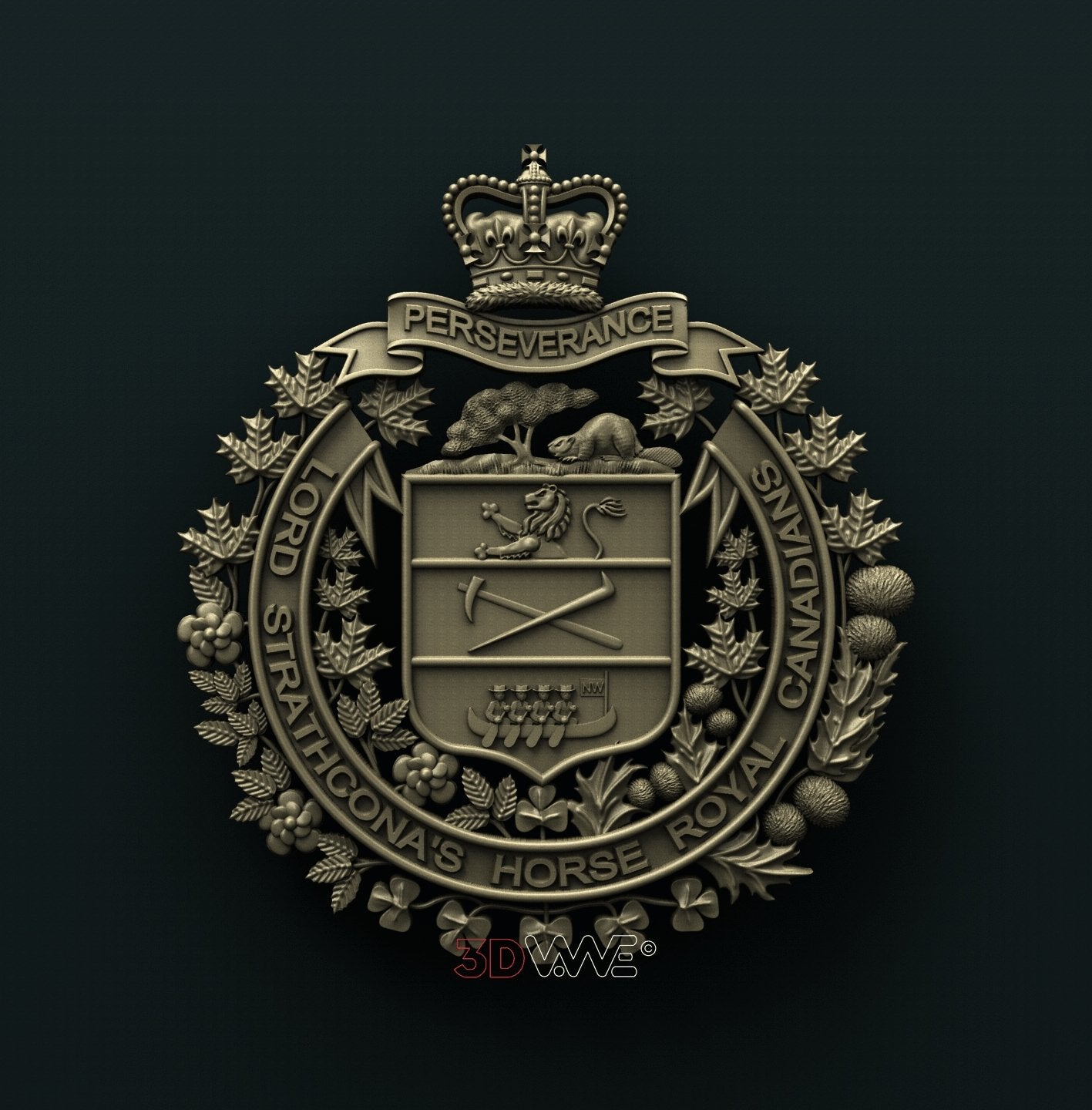 LORD STRATHCONA’S HORSE, ROYAL CANADIANS 3D STL 3DWave