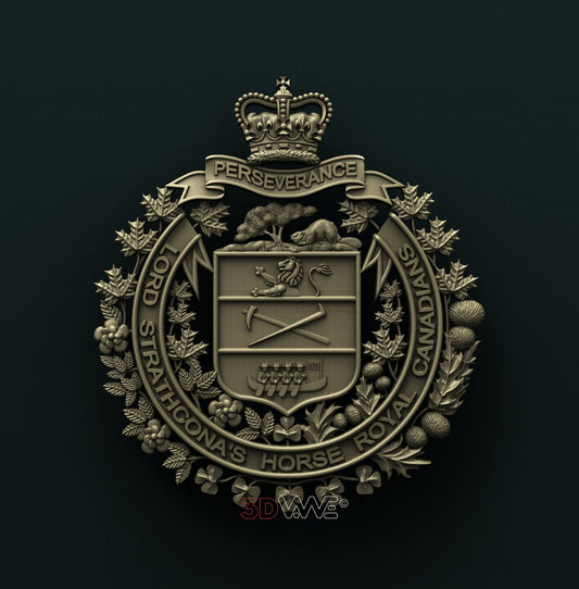 LORD STRATHCONA’S HORSE, ROYAL CANADIANS 3D STL 3DWave
