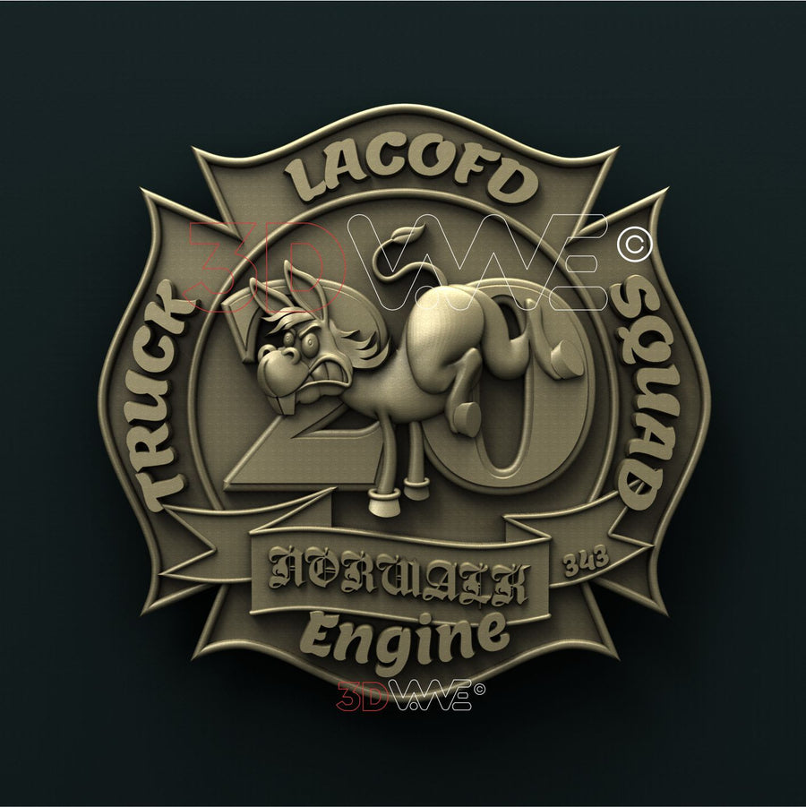 LOS ANGELES COUNTY FIRE DEPARTMENT STATION 20 3D STL 3DWave