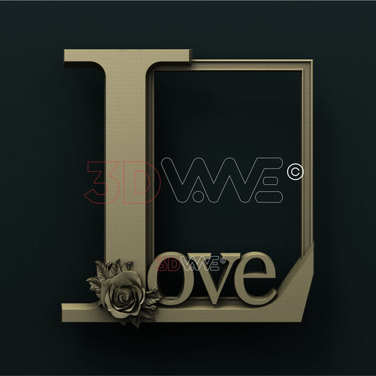 LOVE FRAME 3D STL 3DWave