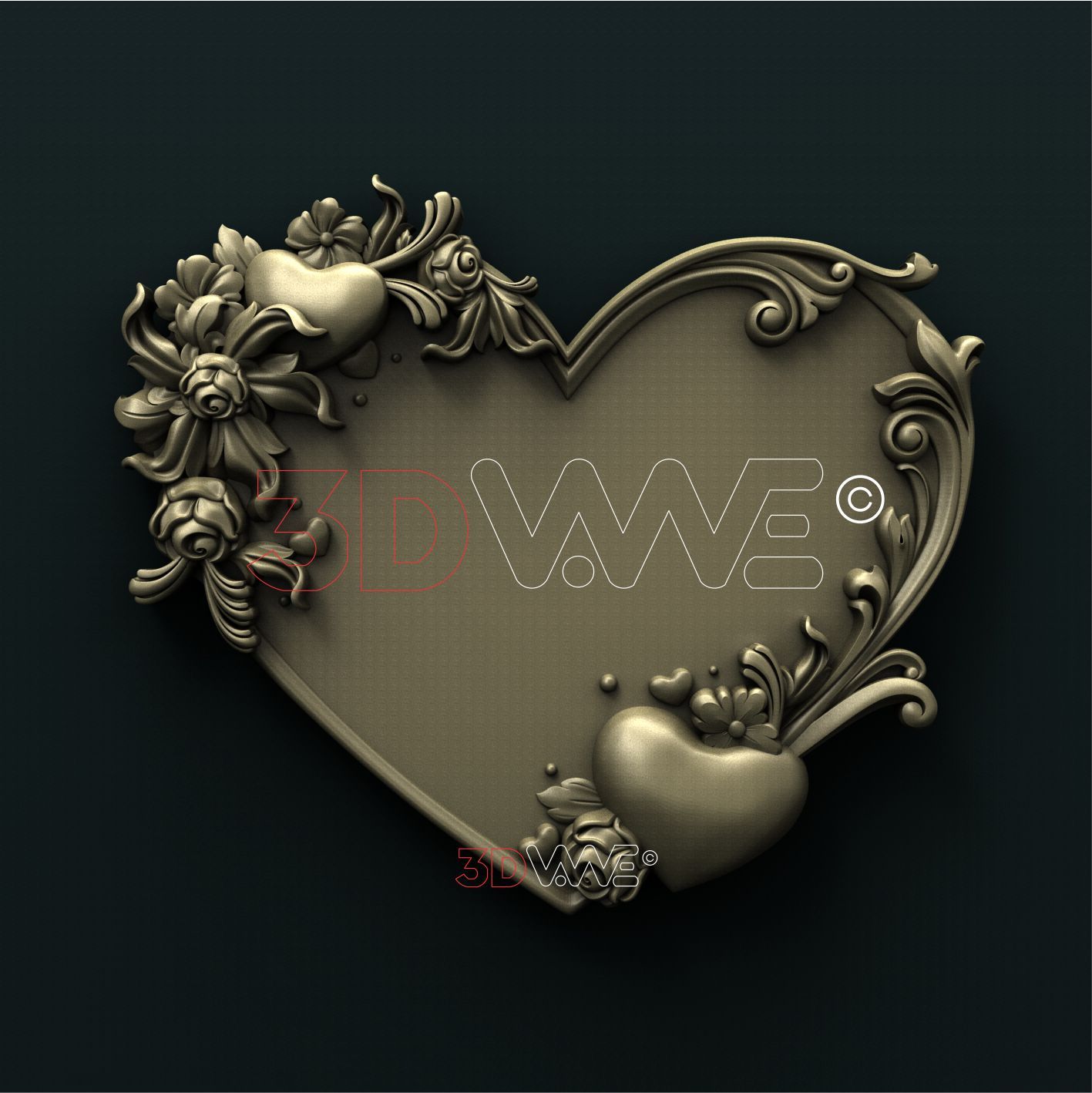 LOVE FRAME 3D STL 3DWave