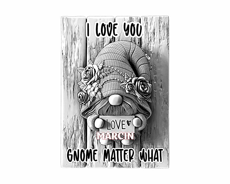 LOVE GNOME 3d illusion & laser-ready file - 3DWave.us