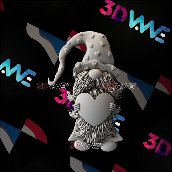 LOVE GNOME 3d stl 3DWave.us