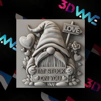 Thumbnail for Love gnome 3d stl - 3DWave.us