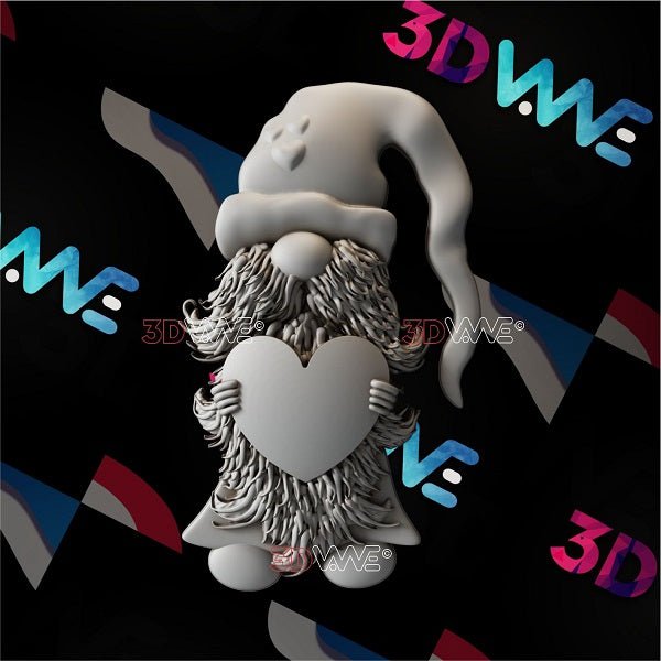 LOVE GNOME 3d stl 3DWave.us