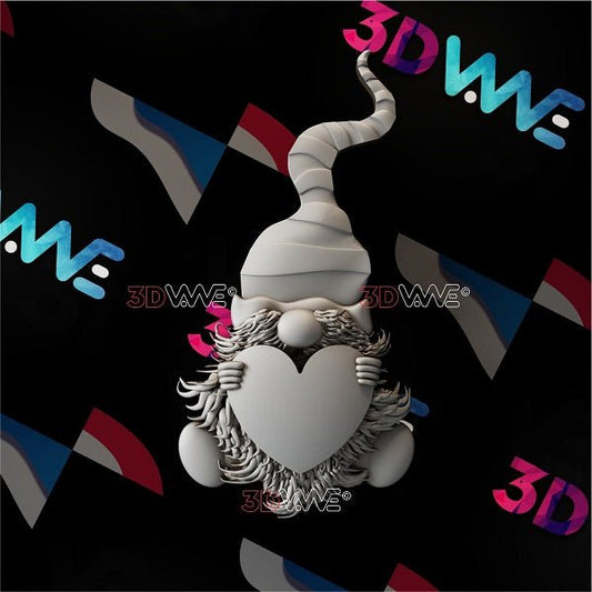 LOVE GNOME 3d stl 3DWave.us