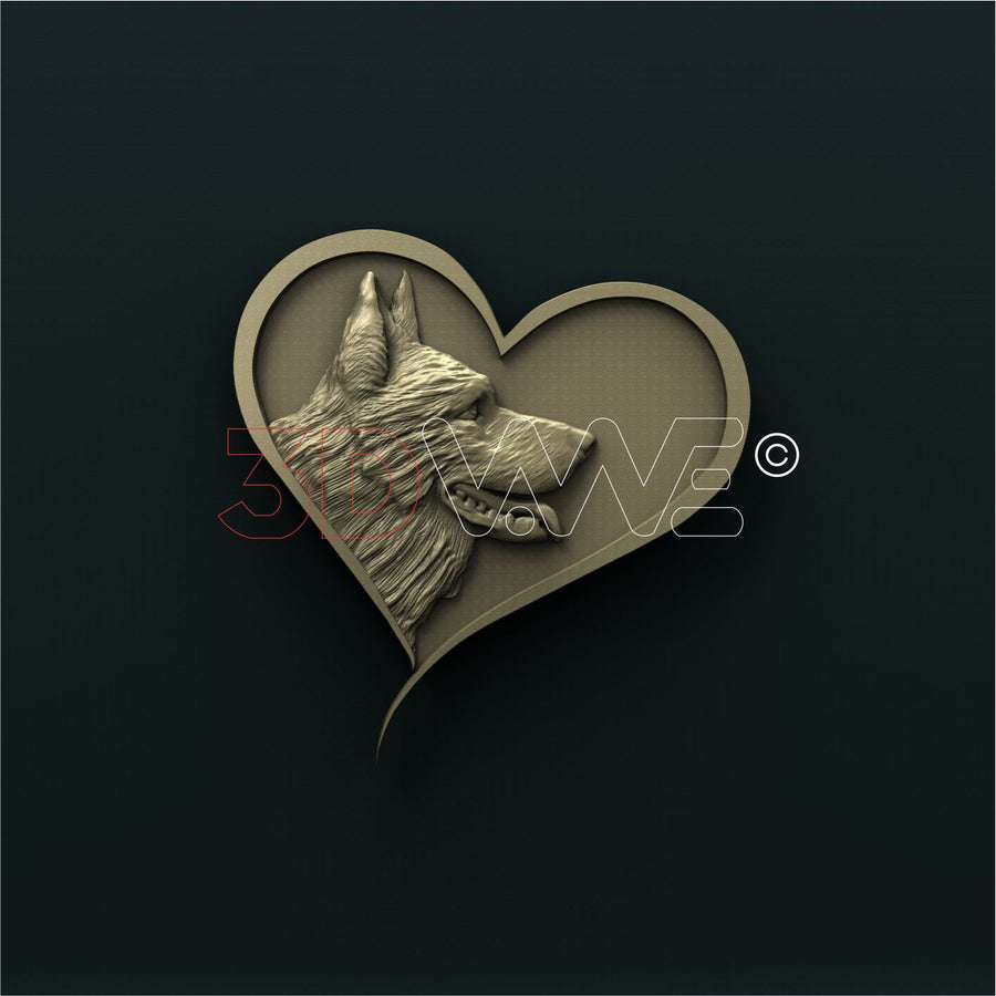LOVE MY SHEPHERD 3D STL 3DWave
