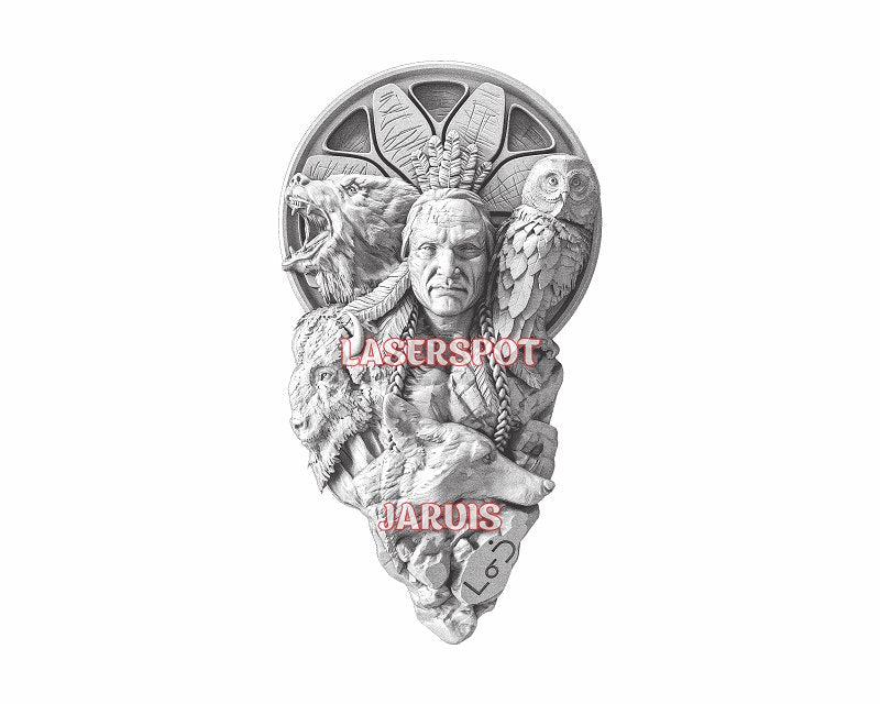 Manitou 3d illusion & laser-ready files - 3DWave.us