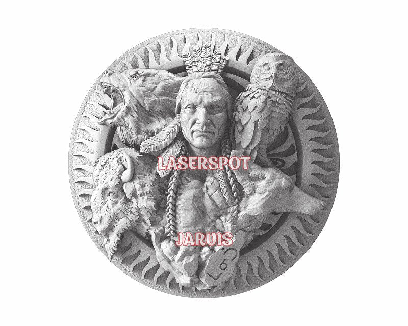 Manitou 3d illusion & laser-ready files - 3DWave.us