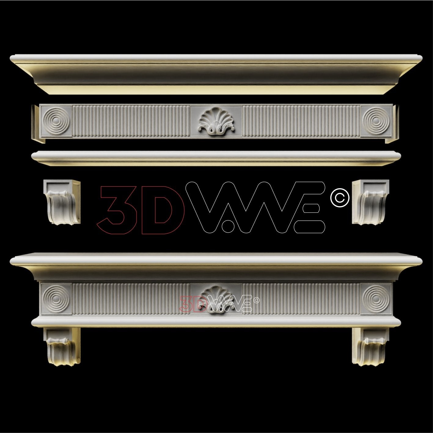 MANTEL 3D STL 3DWave