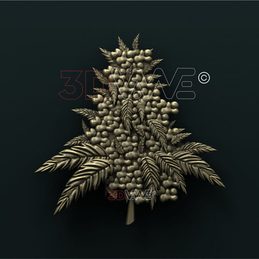 MARIJUANA 3D STL 3DWave