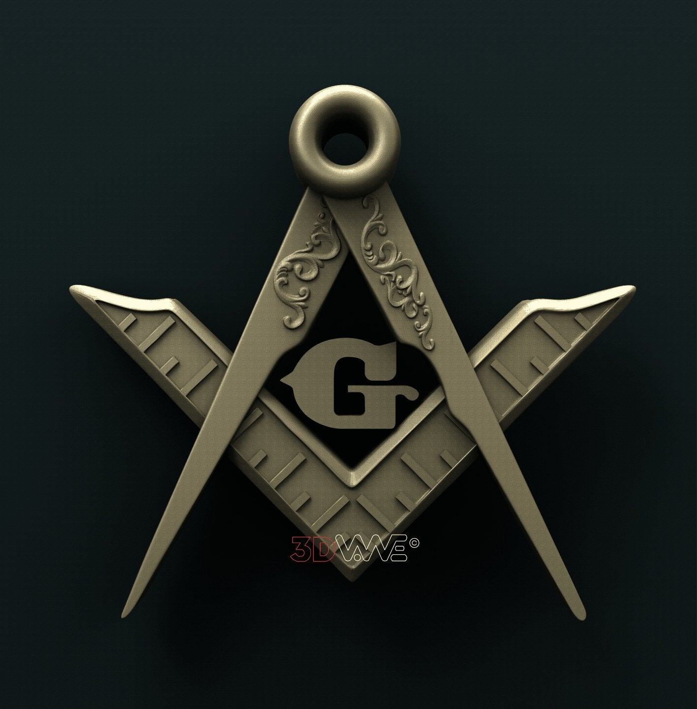 MASONIC SIGN 3D STL 3DWave