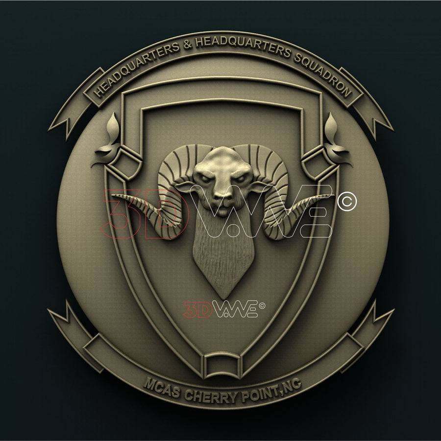 MCAS CHERRY POINT, HEADQUARTERS AND HEADQUARTERS SQUADRON 3D STL 3DWave