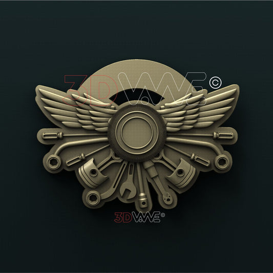 MECHANIC SIGN 3d stl 3DWave