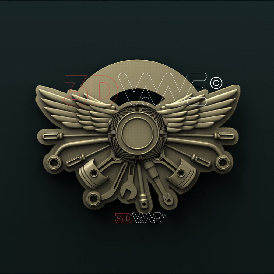 MECHANIC SIGN 3d stl 3DWave