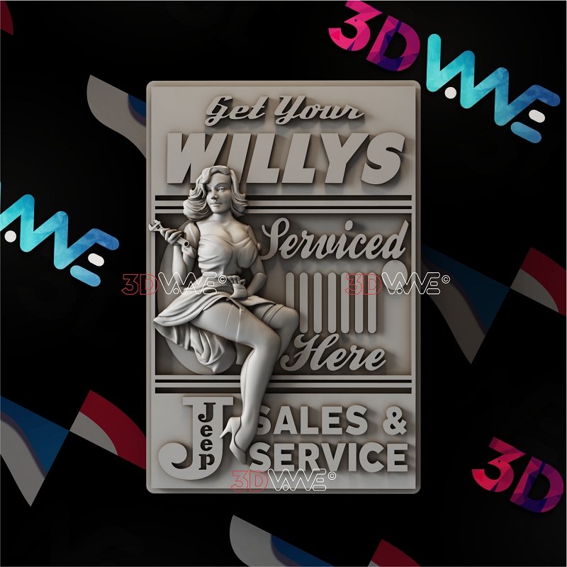 MECHANIC SIGN 3d stl 3DWave