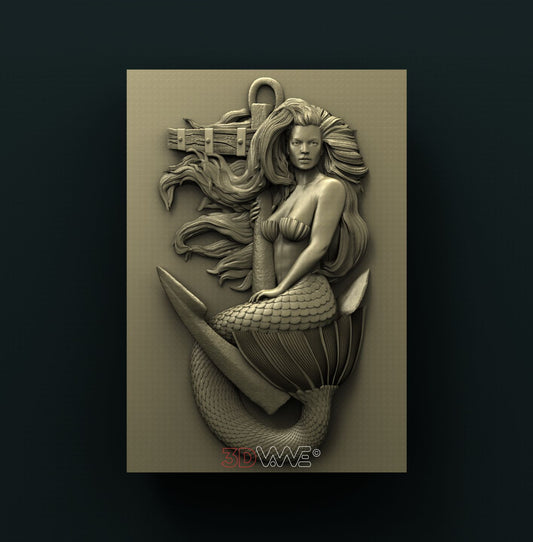 MERMAID 3D STL 3DWave