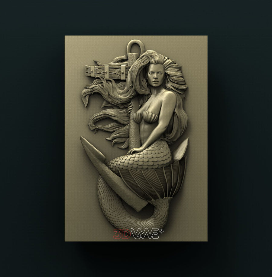 MERMAID 3D STL 3DWave