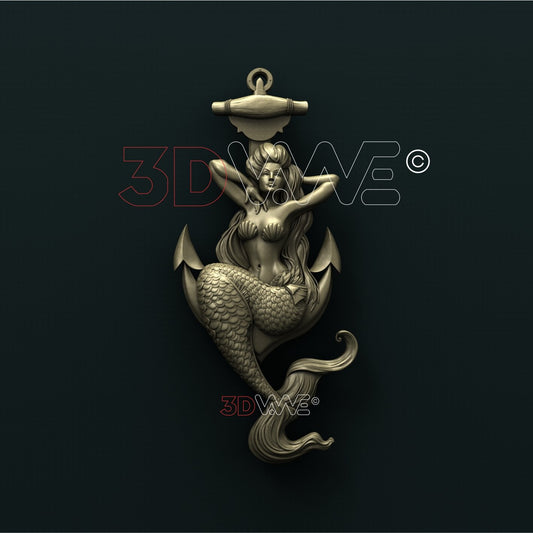 MERMAID 3D STL 3DWave