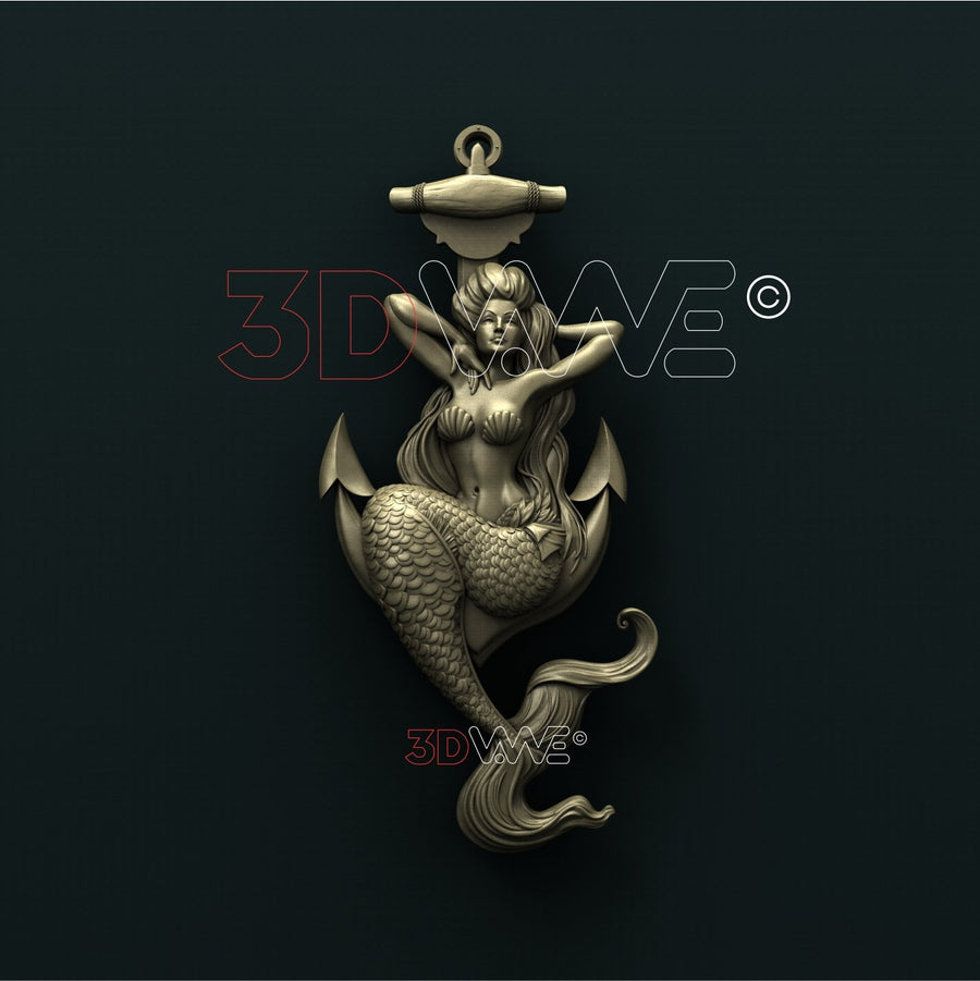 MERMAID 3D STL 3DWave