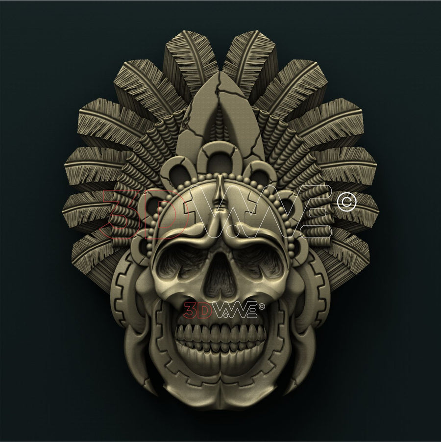 MEXICAN SKULL 3D STL 3DWave