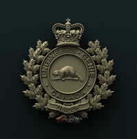 Thumbnail for MILITARY ENGINEERS BRANCH BADGE, CANADIAN FORCES 3D STL 3DWave