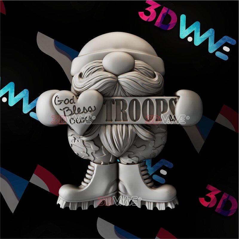 MILITARY GNOME 3d stl 3DWave.us