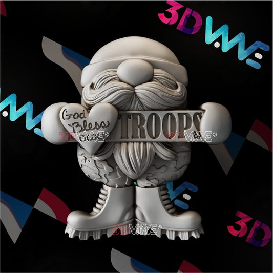 MILITARY GNOME 3d stl 3DWave.us