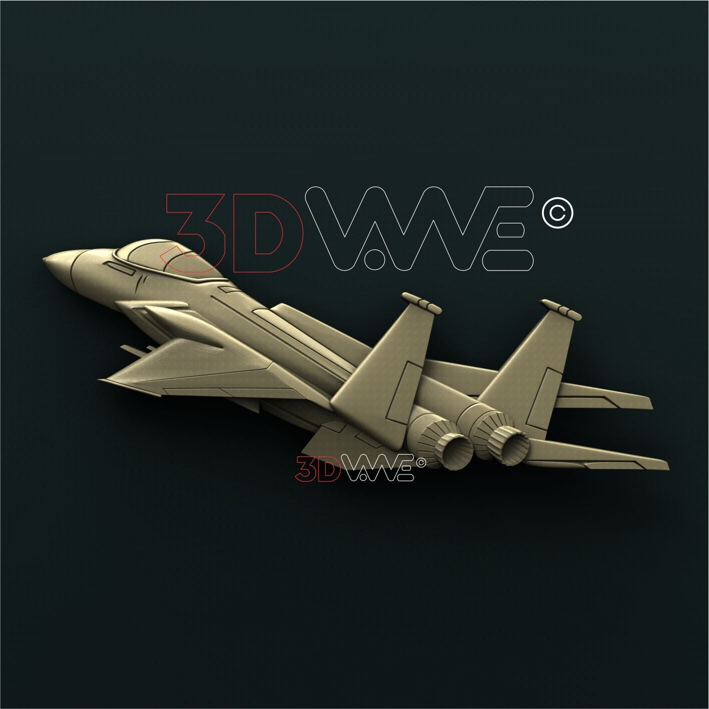 MILITARY JET 3D STL 3DWave