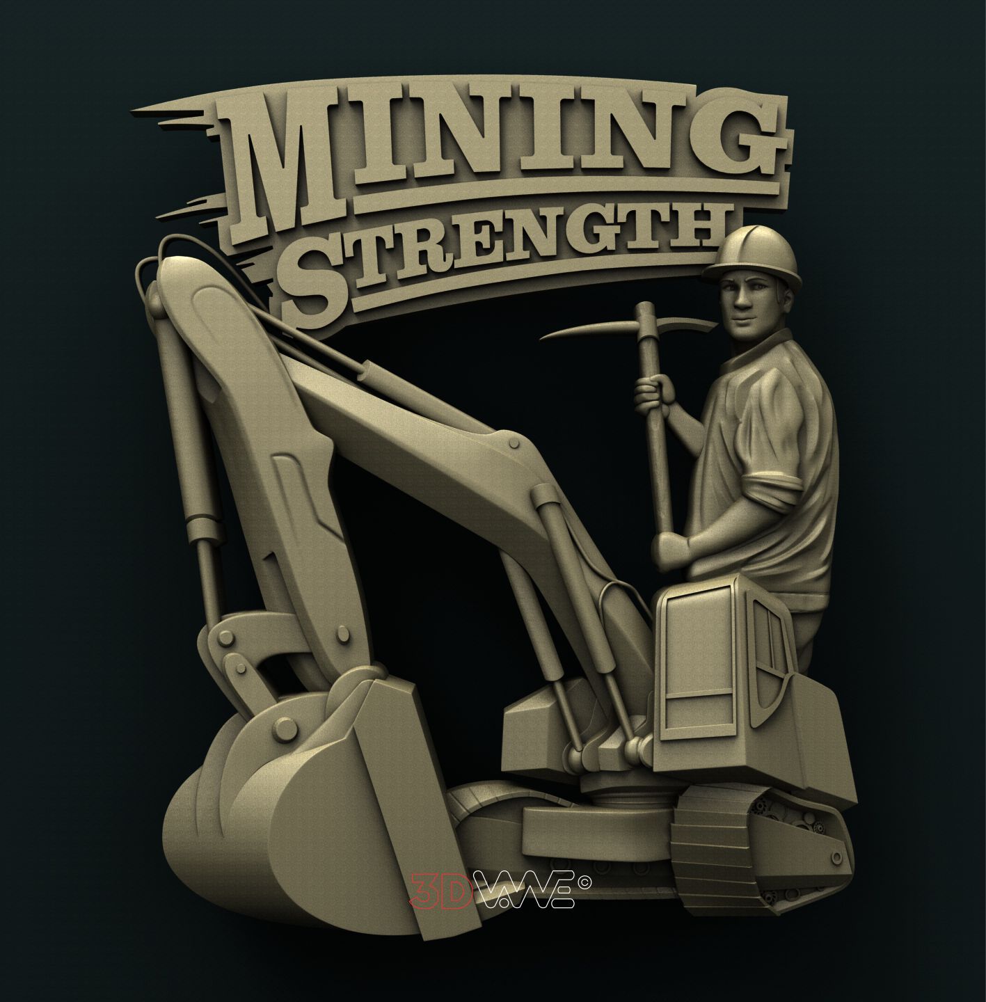 MINER 3D STL 3DWave