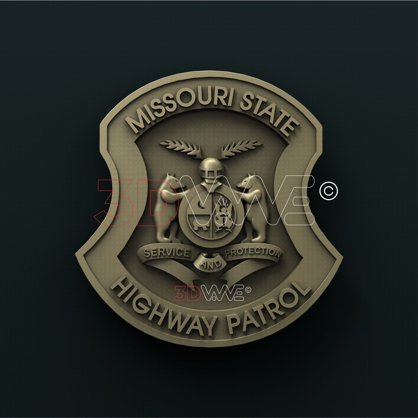 MISSOURI STATE HIGHWAY PATROL 3D STL 3DWave