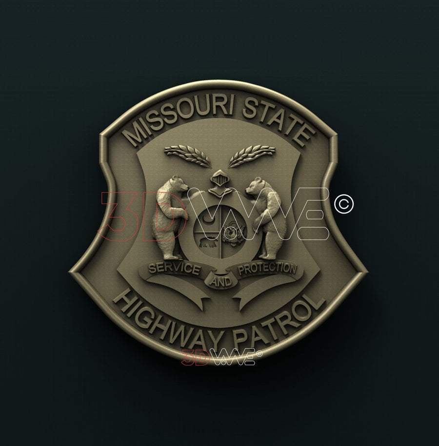 MISSOURI STATE HIGWAY PATROL 3D STL 3DWave
