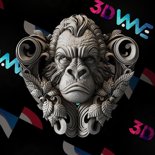 Monkey 3d stl - 3DWave.us