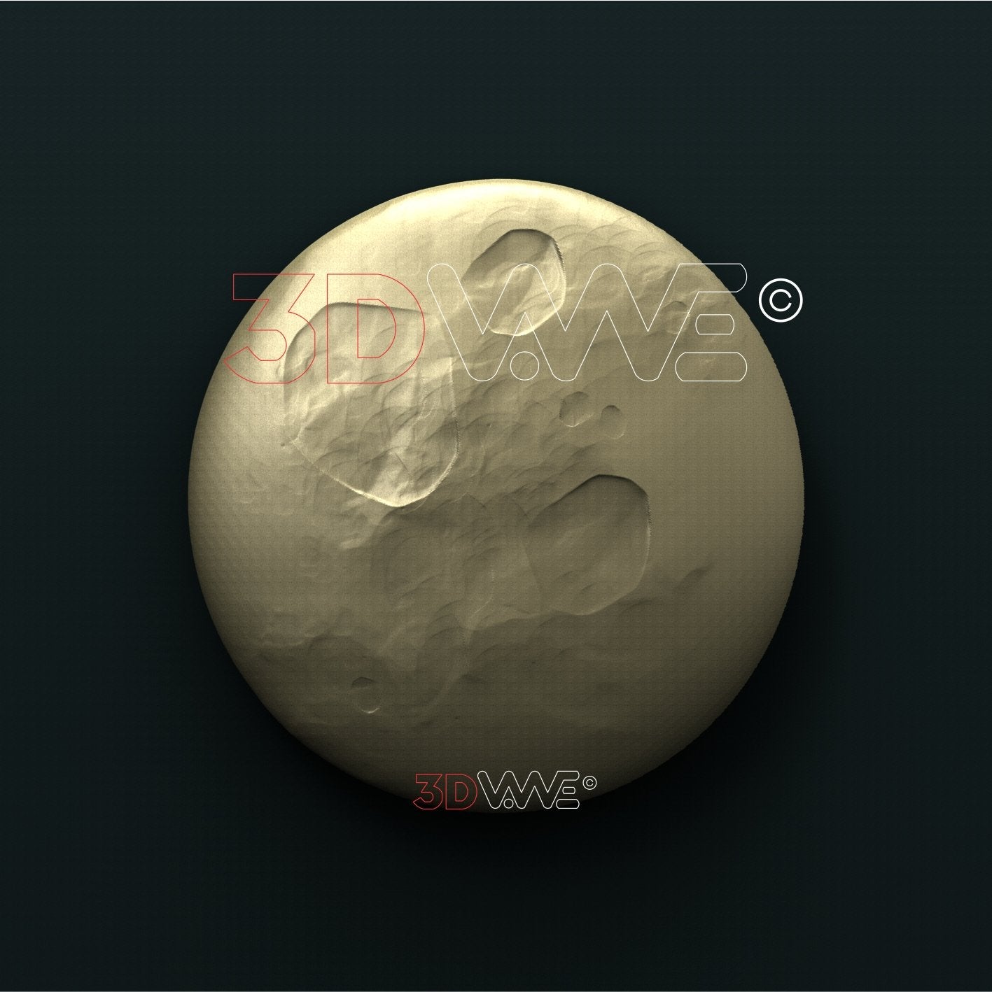 MOON 3D STL 3DWave