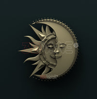 Thumbnail for MOON AND SUN 3D STL 3DWave