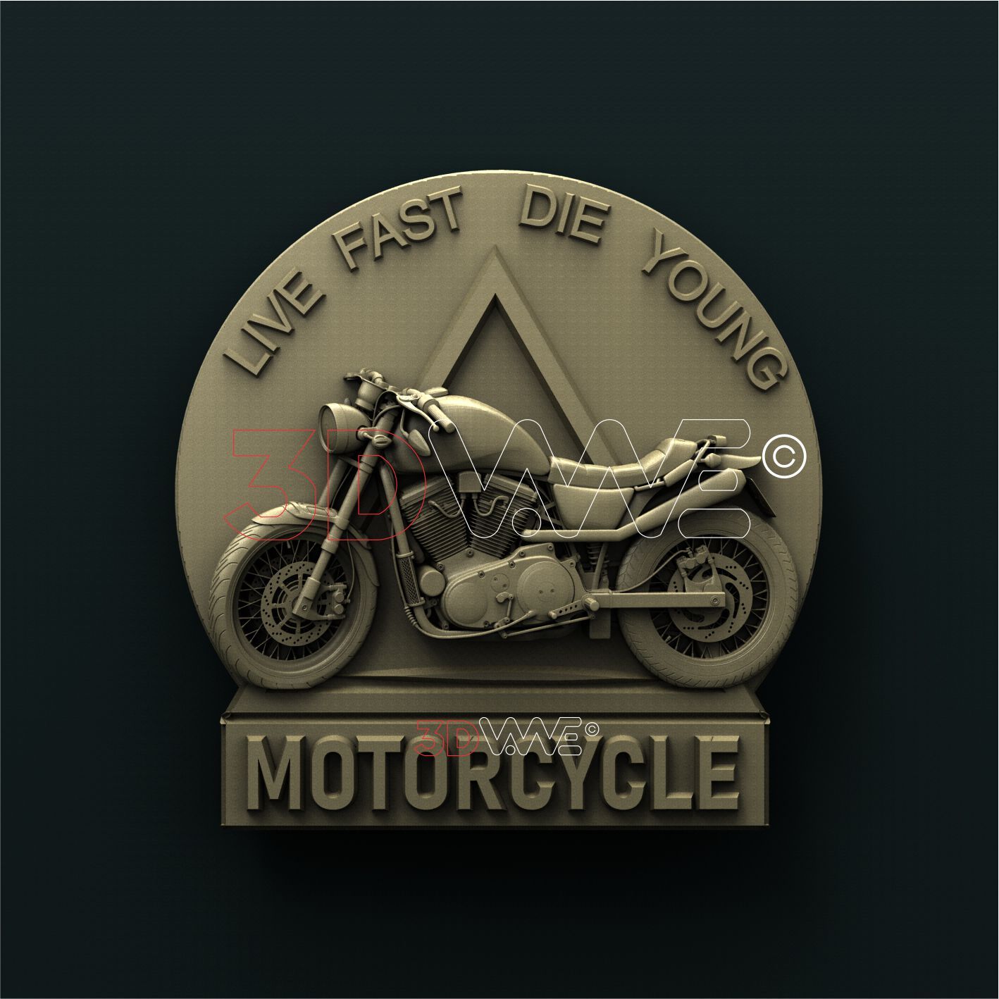 MOROCYCLE SIGN 3D STL 3DWave