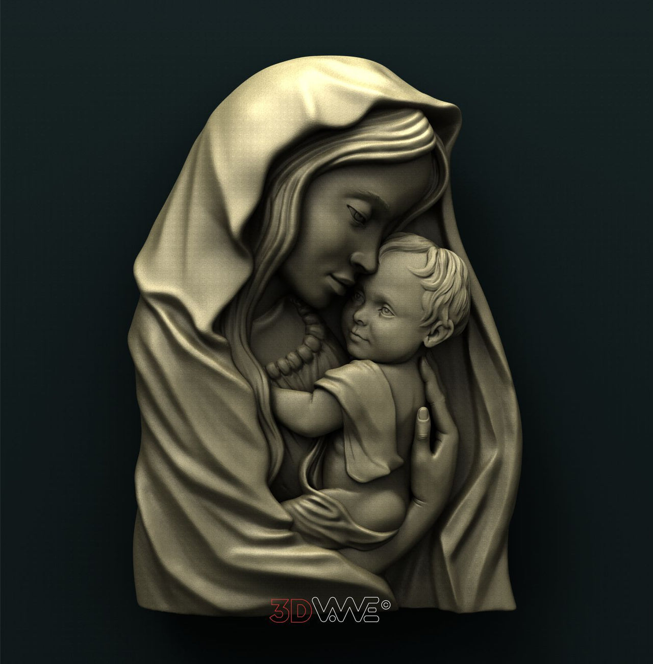 MOTHER AND A CHILD 3D STL 3DWave
