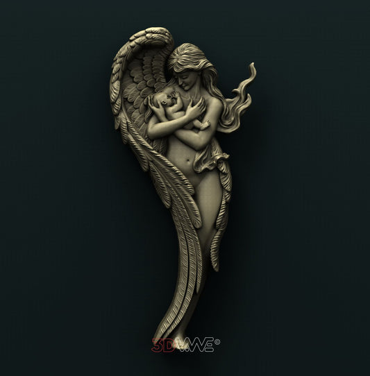 MOTHER ANGEL 3D STL 3DWave
