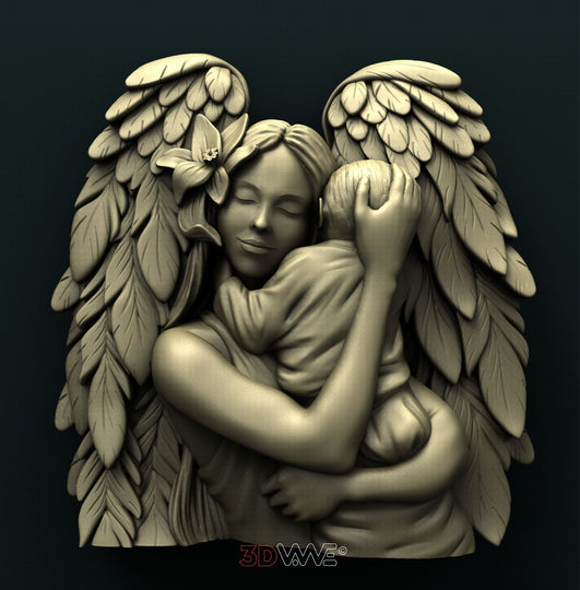 MOTHER ANGEL 3D STL - 
