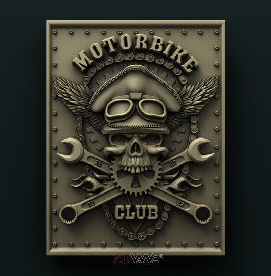 MOTORBIKE CLUB 3D STL 3DWave