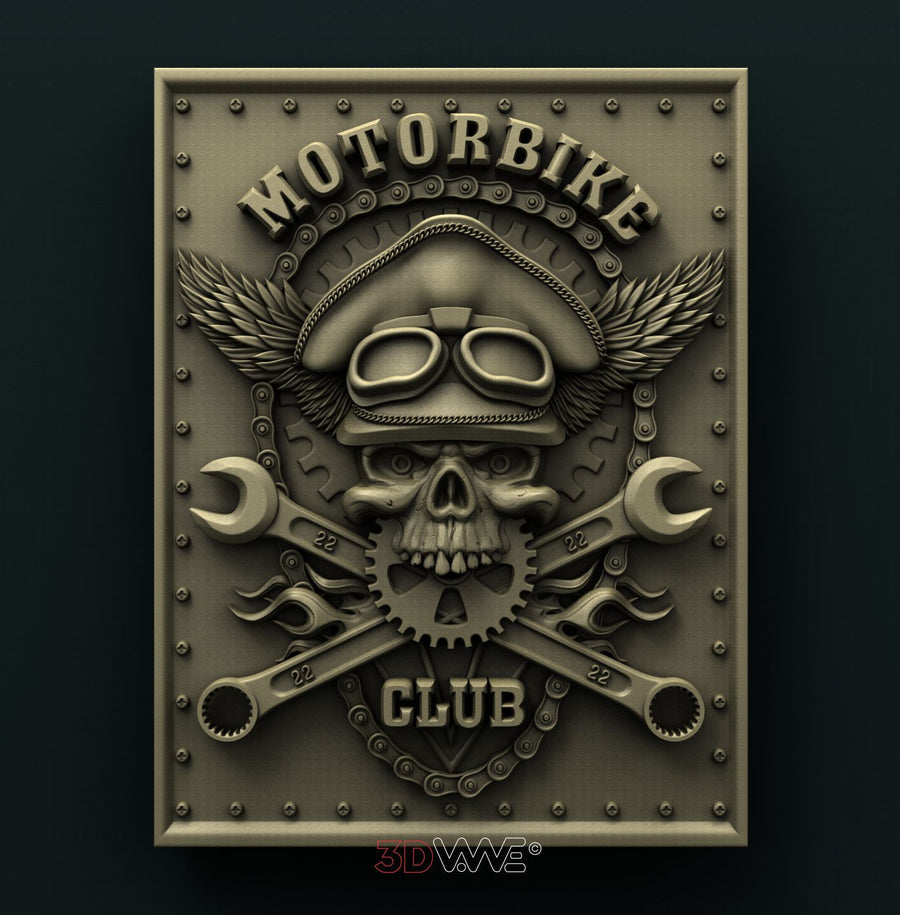 MOTORBIKE CLUB 3D STL 3DWave