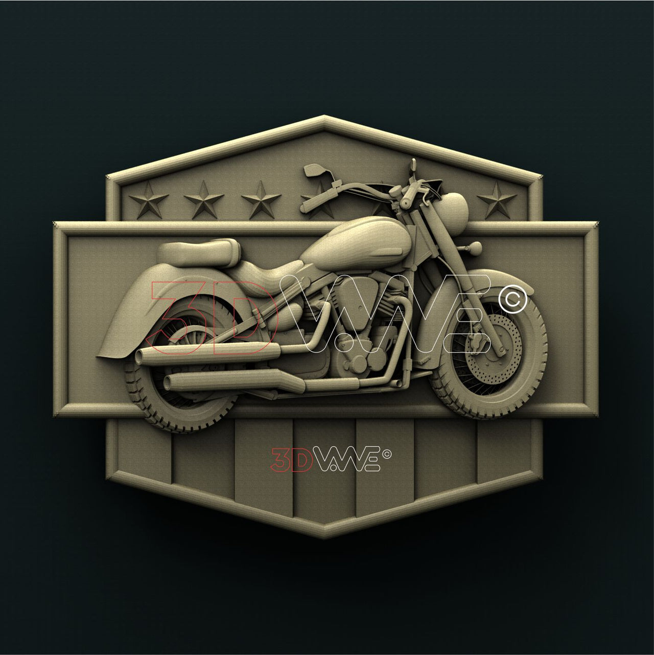 MOTORCYCLE 3D STL 3DWave