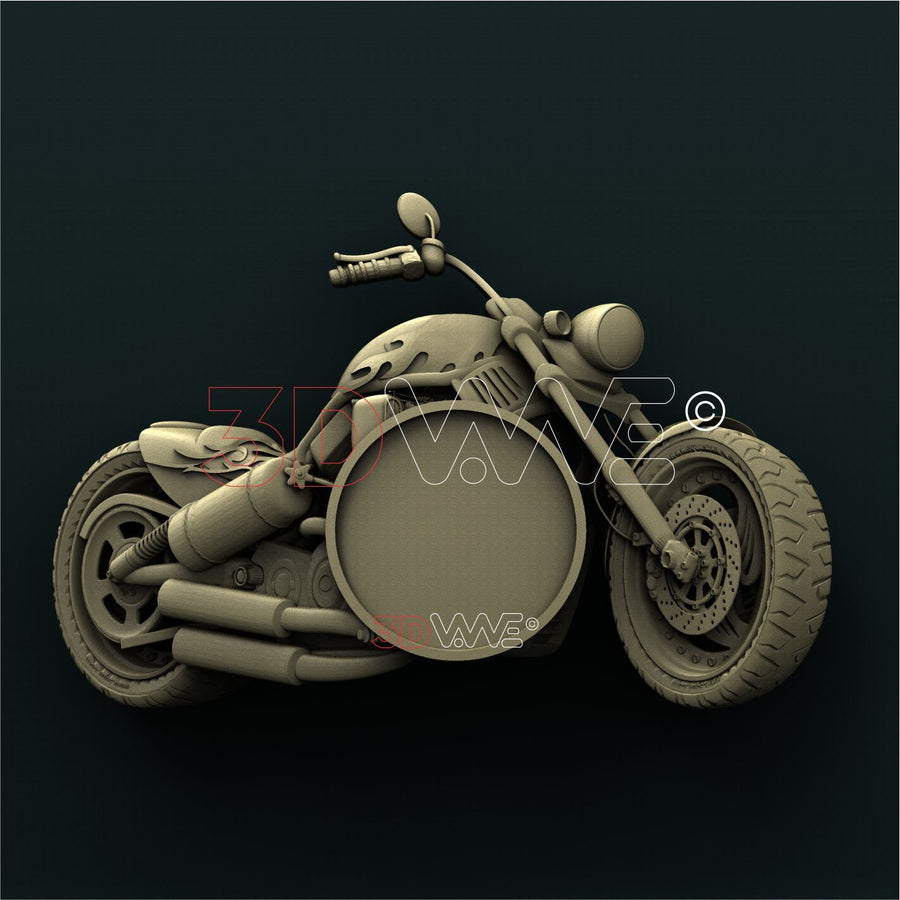 MOTORCYCLE CLOCK 3D STL 3DWave