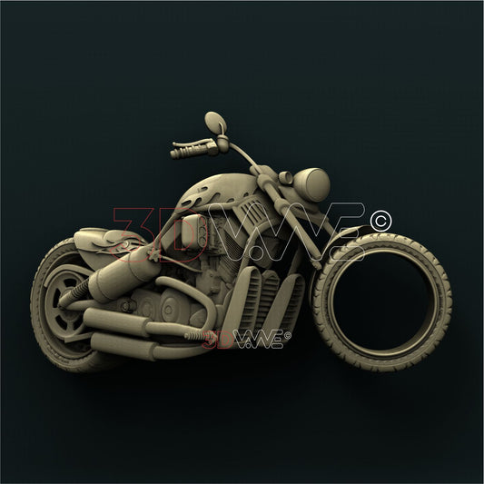MOTORCYCLE CLOCK 3D STL 3DWave