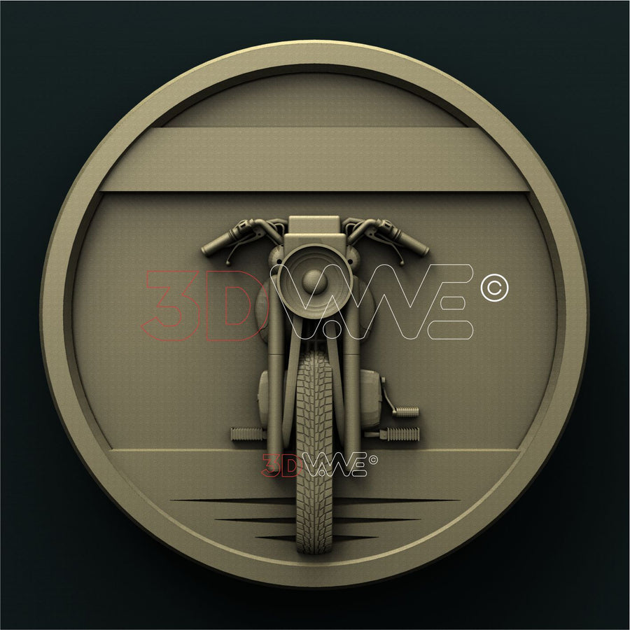 MOTORCYCLE SIGN 3D STL 3DWave