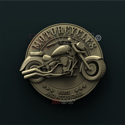 MOTORCYCLE SIGN 3d stl 3DWave